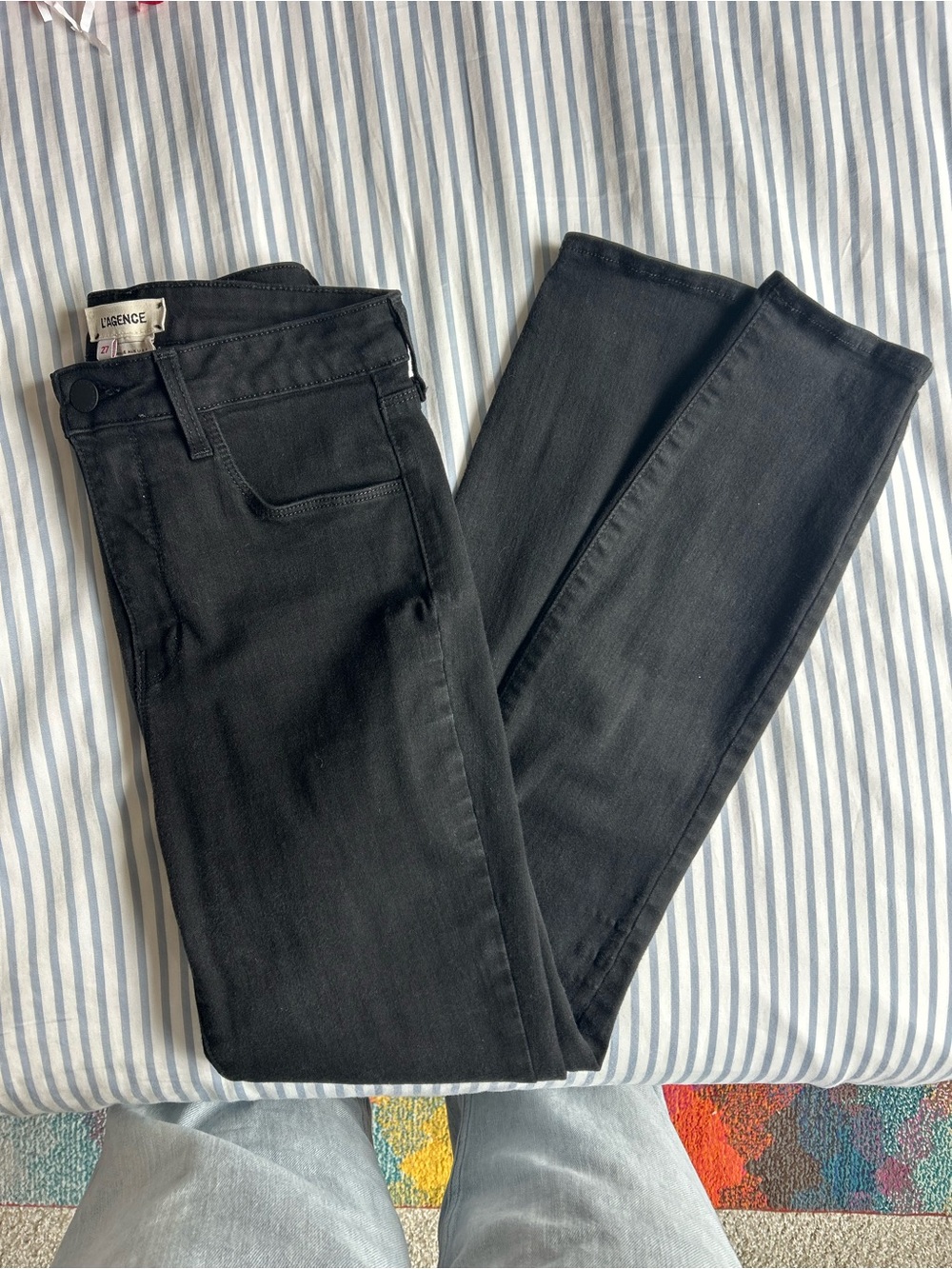 L'AGENCE Black Skinny Jeans - Sleek High-Rise Style